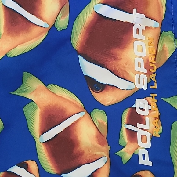 RALPH LAUREN POLO SPORT TROPICAL FISH PRINT SWIM SHORTS - Picture 4 of 13